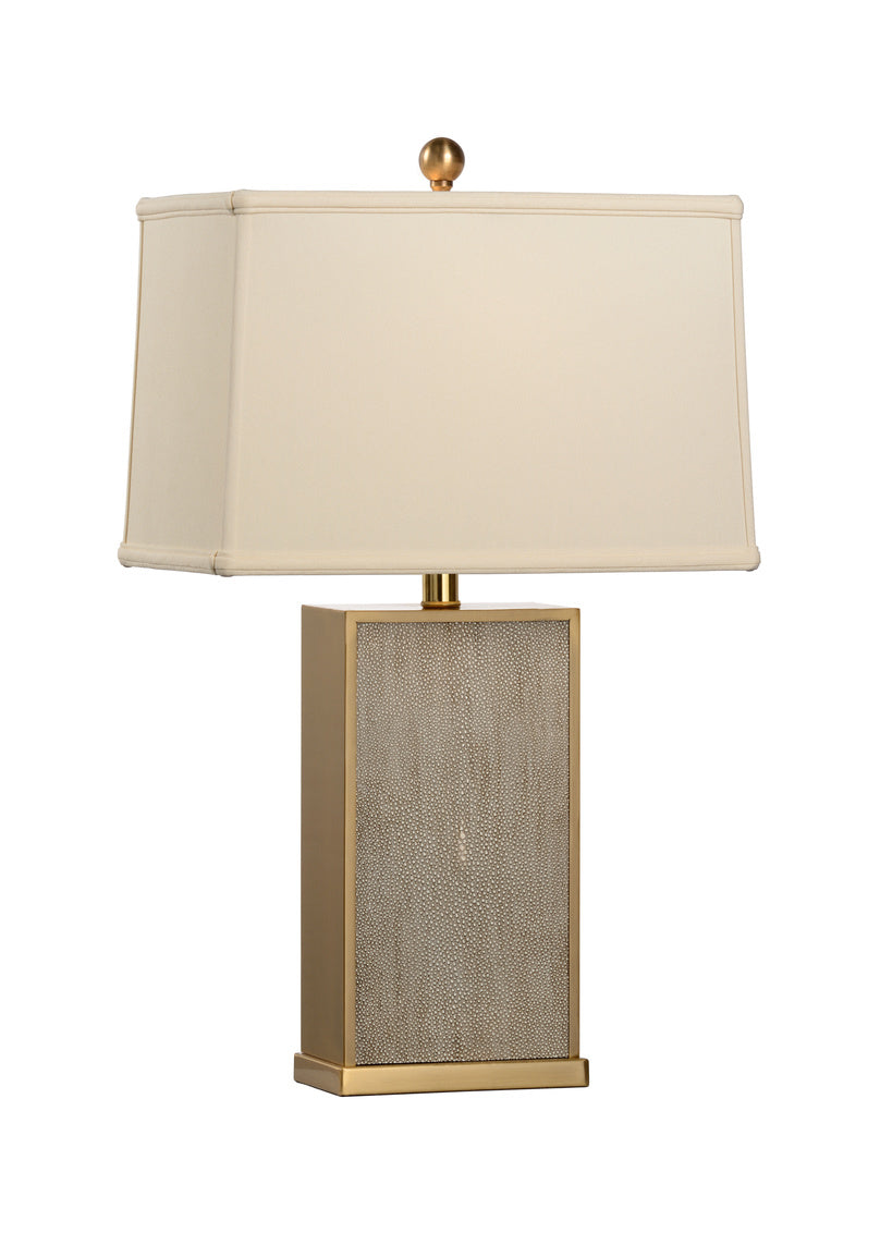Chelsea House Gray Shagreen Lamp