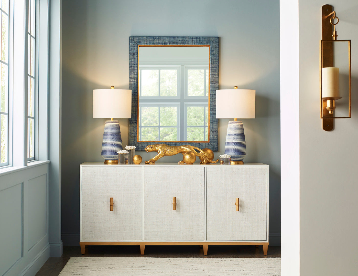 Chelsea House Hive Lamp, Blue