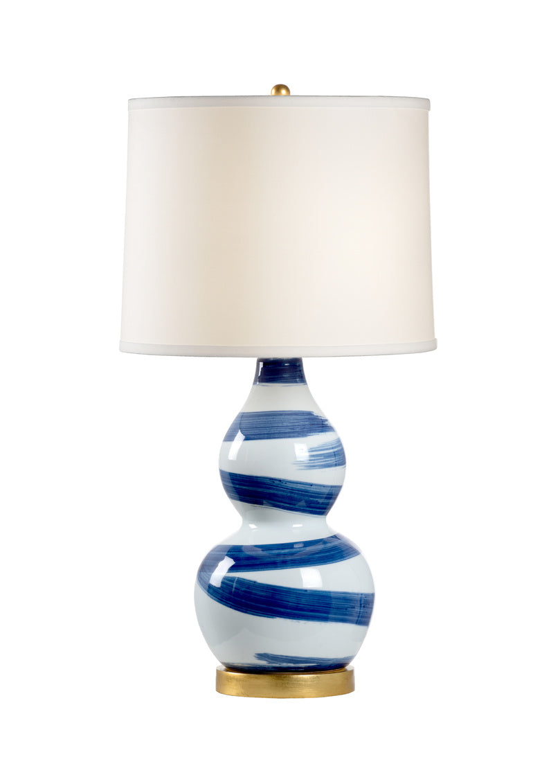 Chelsea House - Essex Brush Stroke Blue Lamp