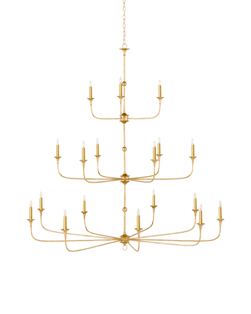 Currey & Company Nottaway Grande Gold Chandelier