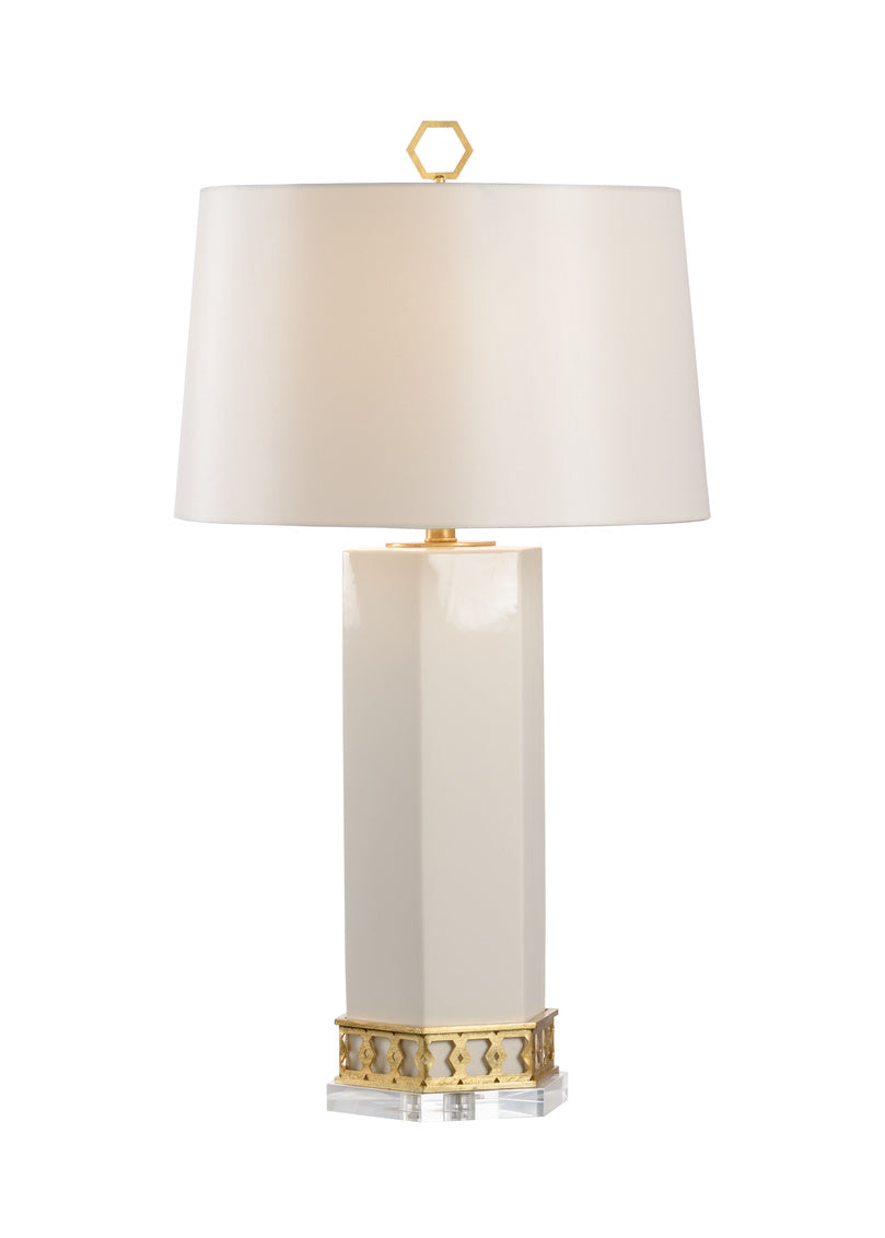 Chelsea House Miriam Table Lamp in White