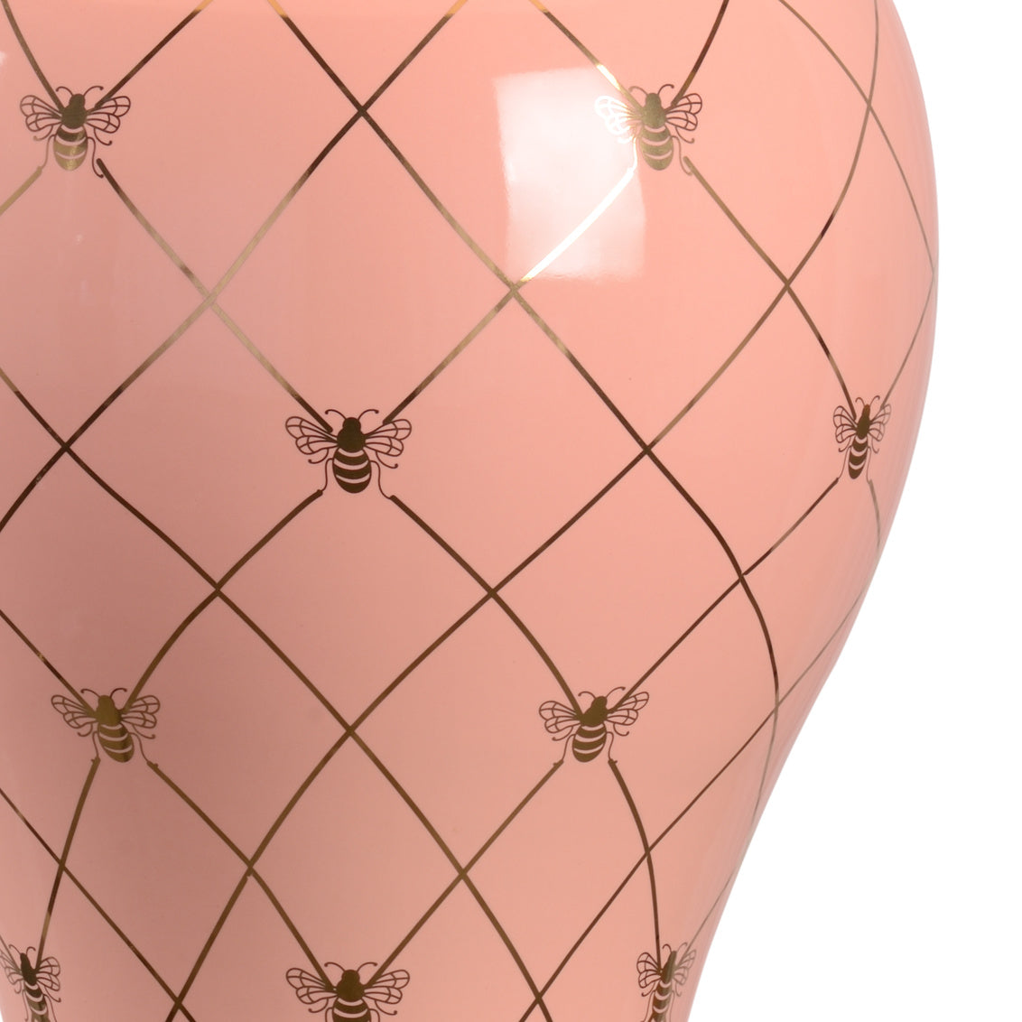 Chelsea House - Ginger Jar Lamp - Coral