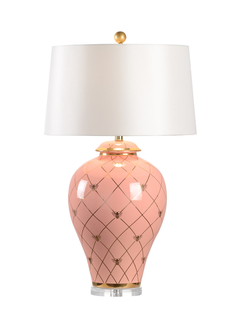 Chelsea House - Ginger Jar Lamp - Coral