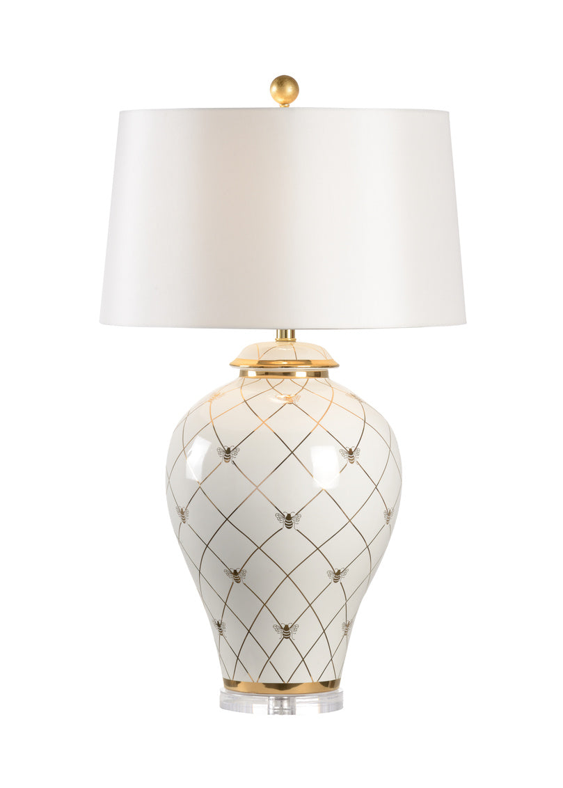 Chelsea House Ginger Jar Lamp White