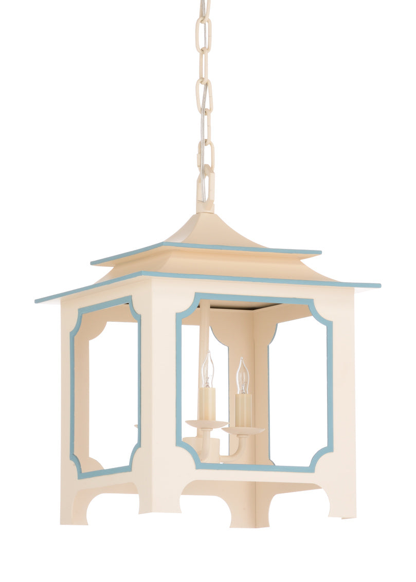 Chelsea House Tole Pagoda Lantern (Sm) Cream