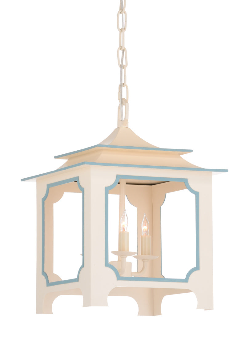 Chelsea House Tole Pagoda Lantern (Sm) Cream
