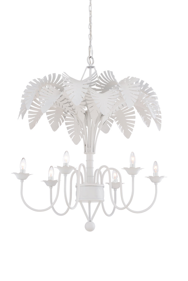Chelsea House Fern Chandelier White