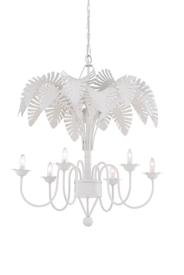Chelsea House Fern Chandelier White