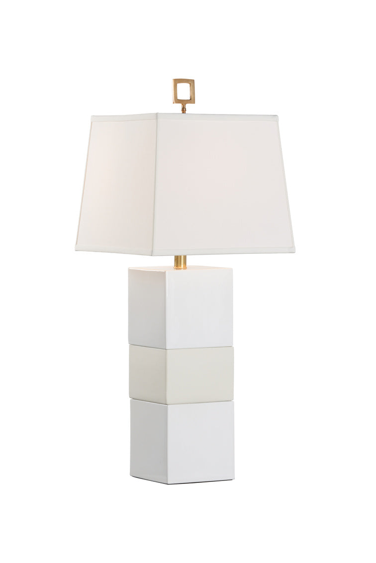 Chelsea House Banded Lamp White