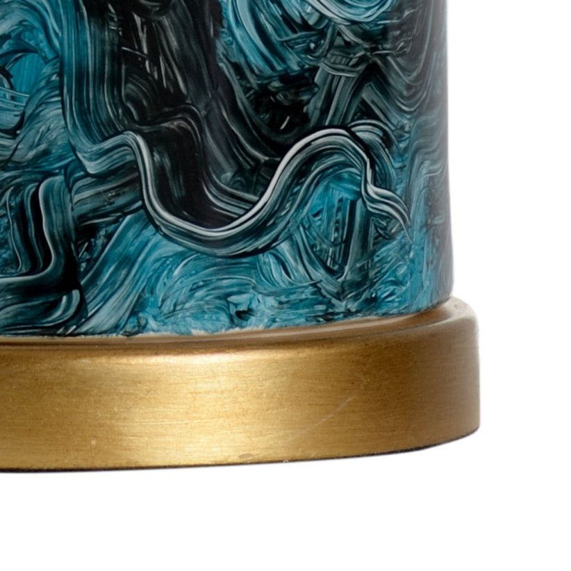 Chelsea House - Malachite Cylinder Lamp