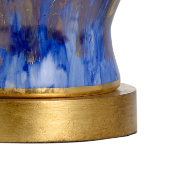 Chelsea House Fire Vase Lamp in Blue