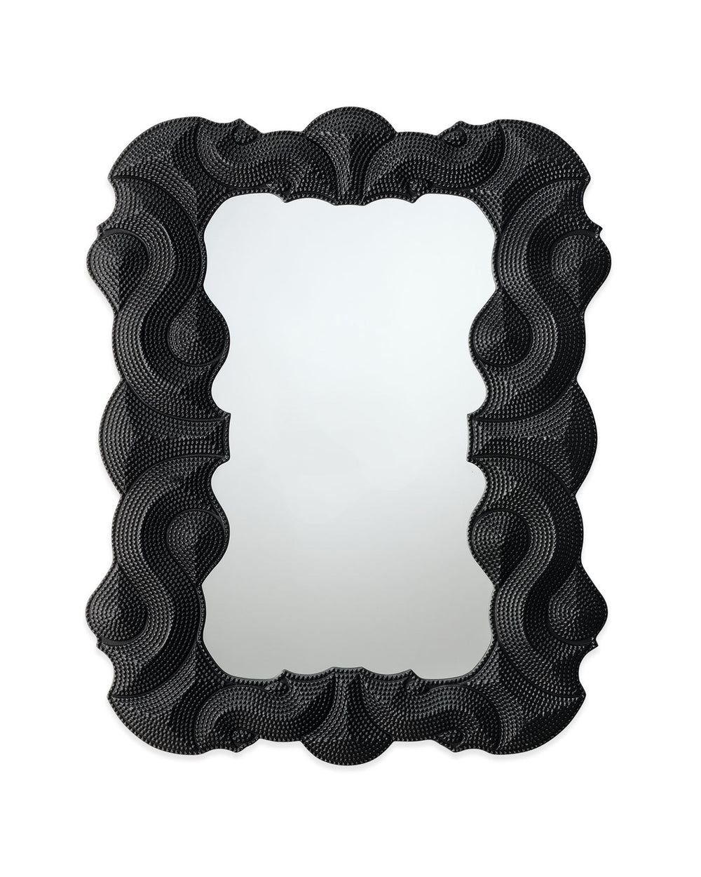 Jamie Young Baroque Resin Wall Mirror, Black