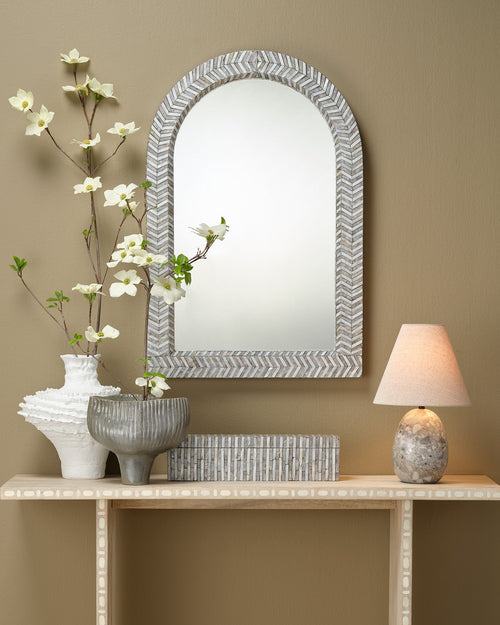 Jamie Young Beverly Mother Of Pearl Arch Wall Mirror