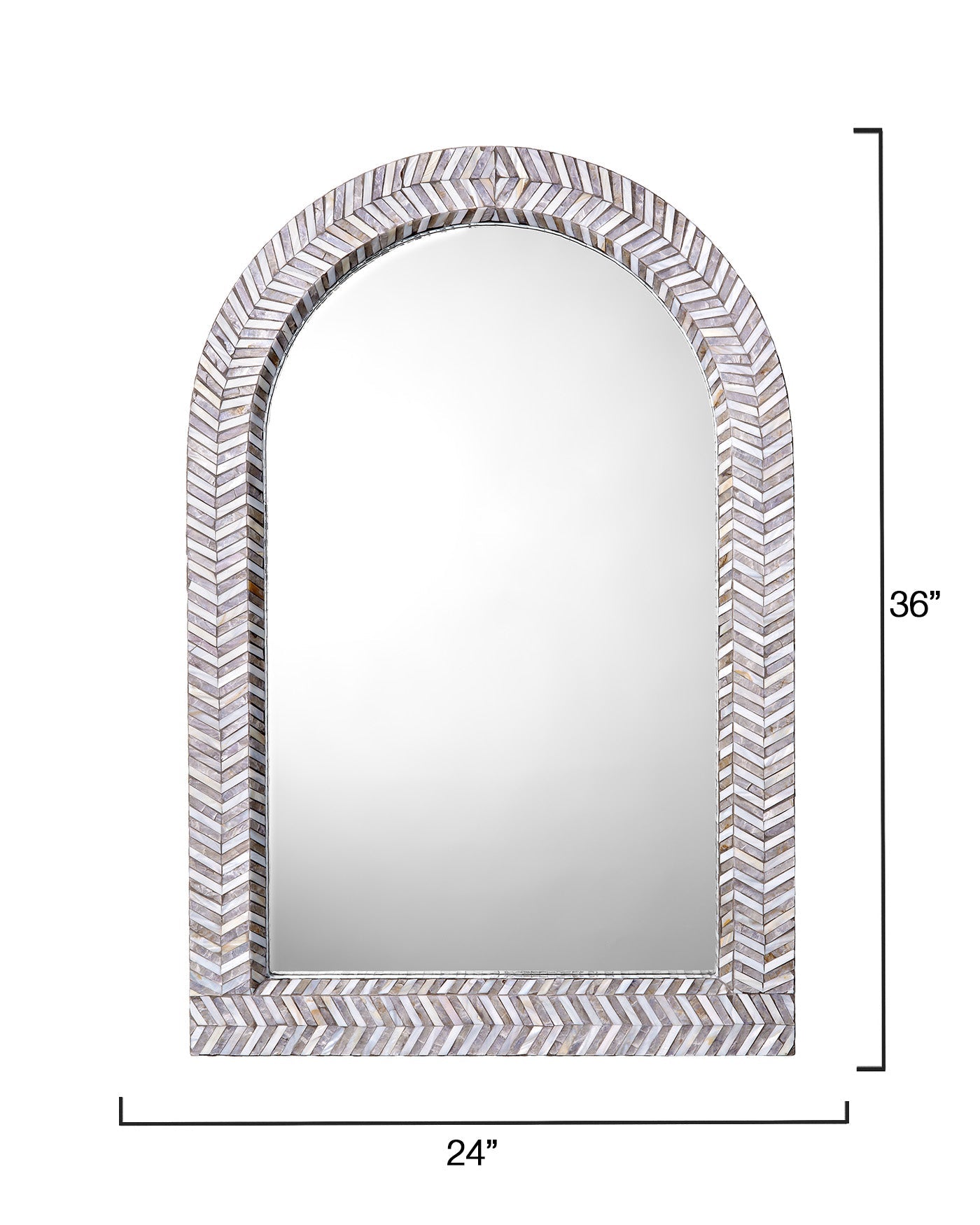 Jamie Young Beverly Mother Of Pearl Arch Wall Mirror