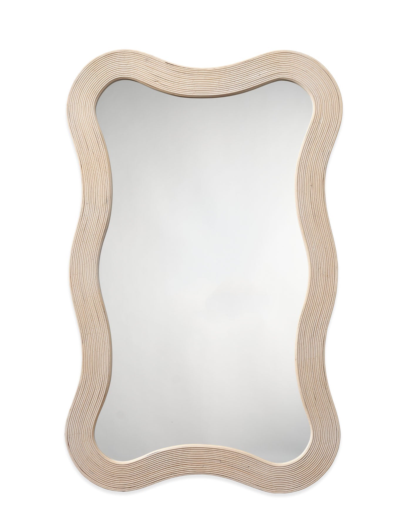 Jamie Young Deli Wavy Bamboo Wall Mirror