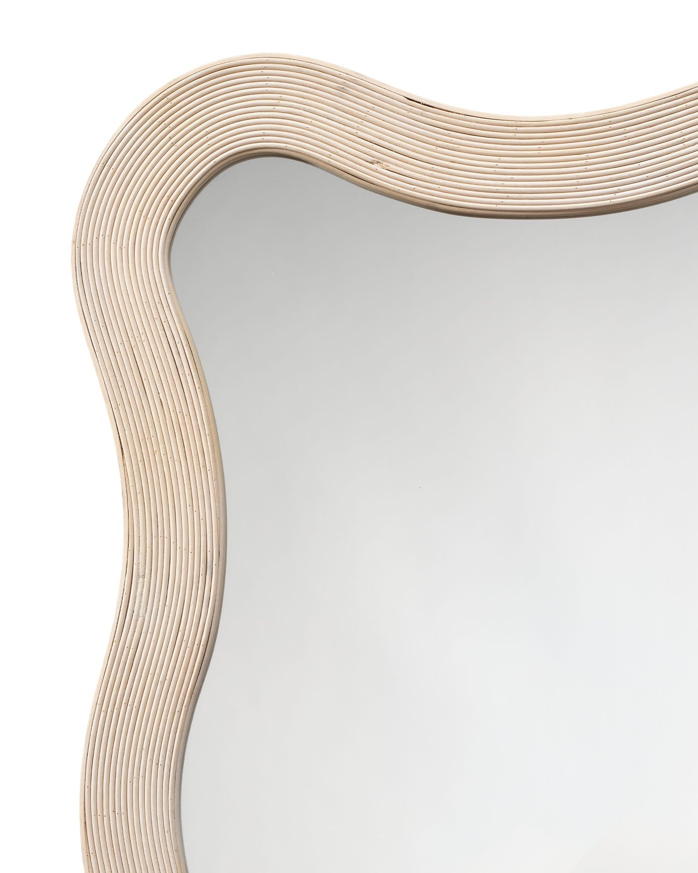 Jamie Young Deli Wavy Bamboo Wall Mirror