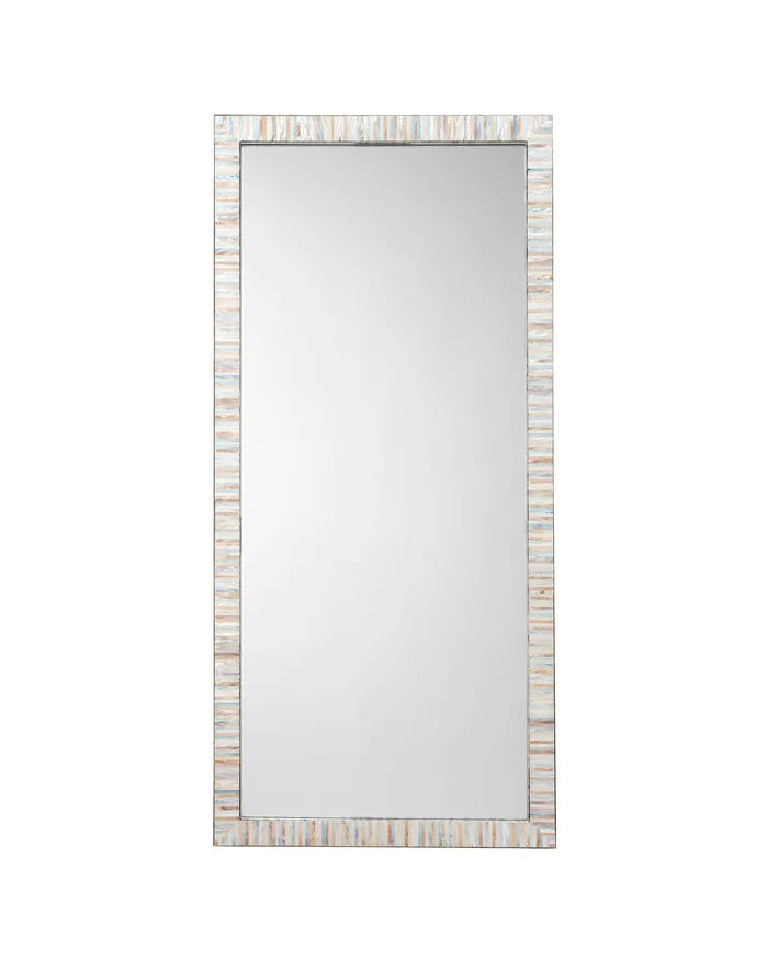 Jamie Young Heron Mother Of Pearl Rectangle Floor Mirror