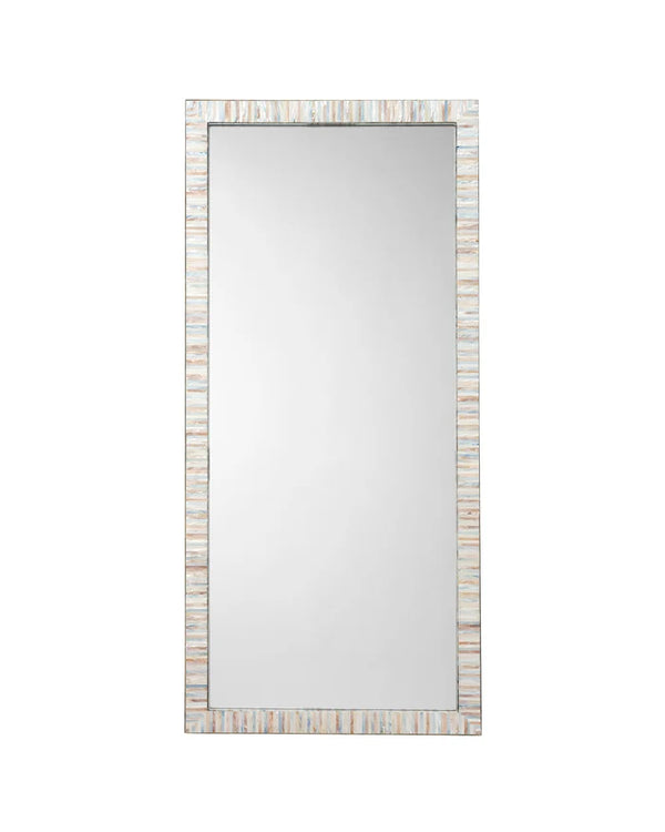 Jamie Young Heron Mother Of Pearl Rectangle Floor Mirror