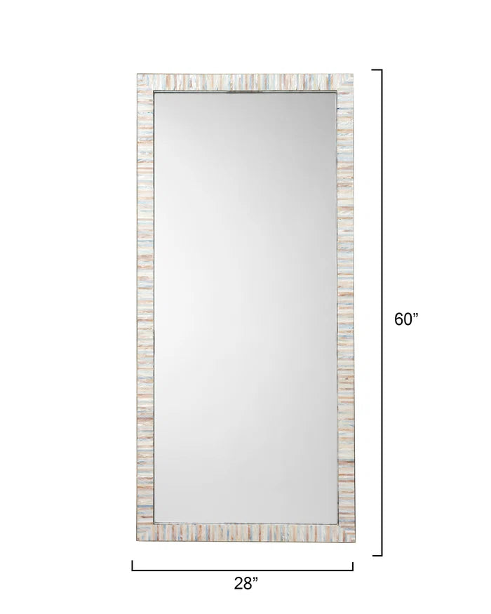 Jamie Young Heron Mother Of Pearl Rectangle Floor Mirror