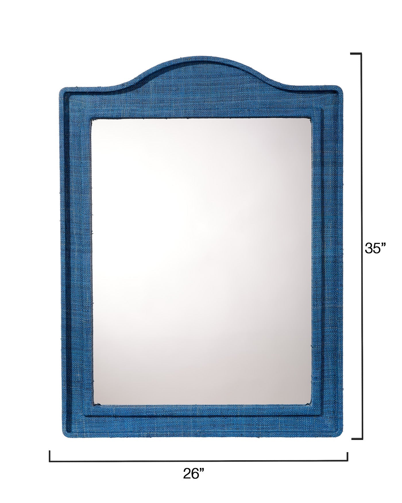 Jamie Young Hilltop Raffia Arch Wall Mirror