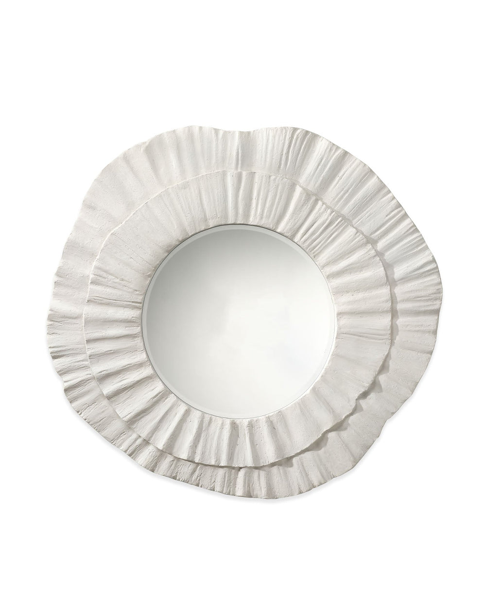 Jamie Young Millstone Resin Round Wall Mirror