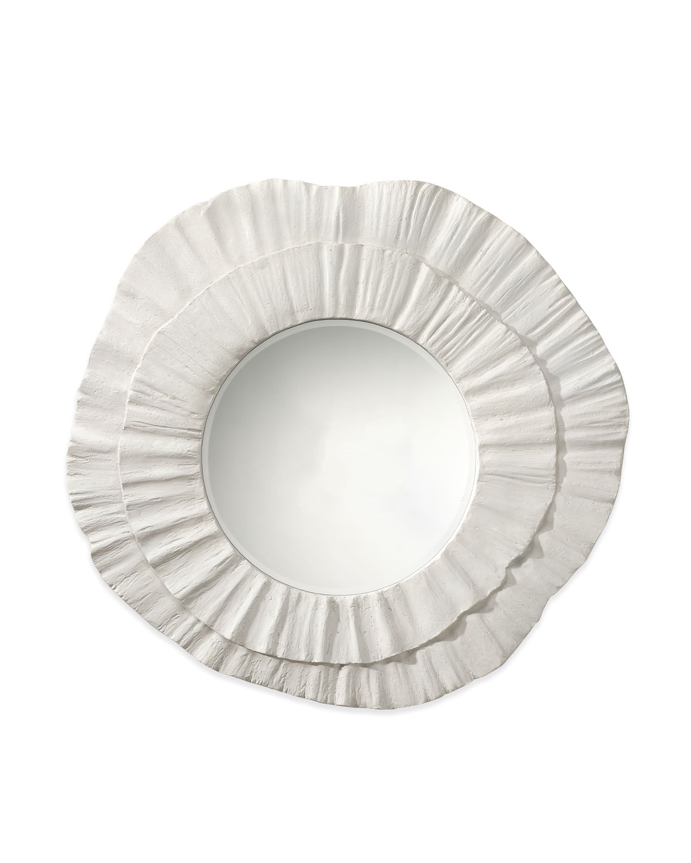 Jamie Young Millstone Resin Round Wall Mirror