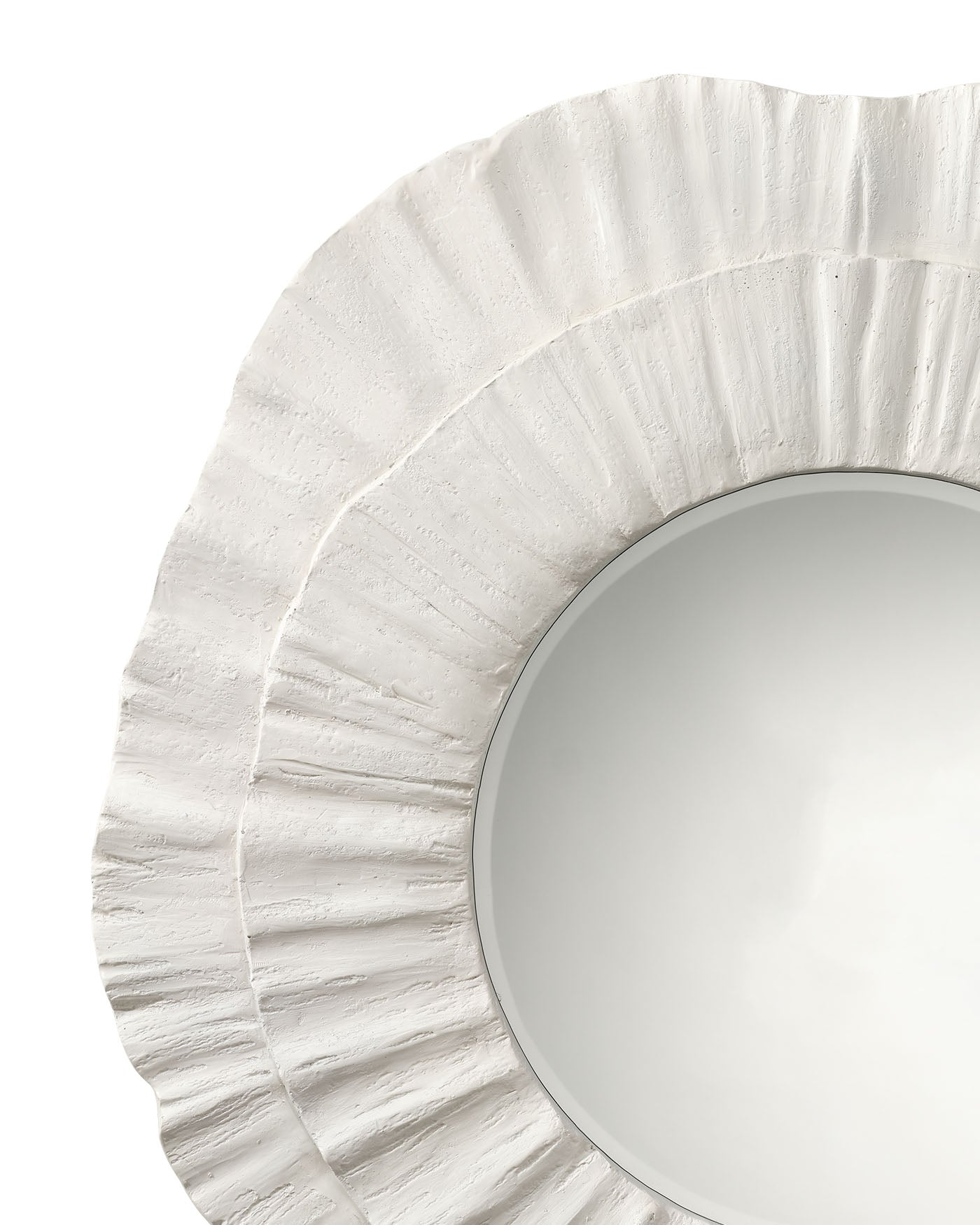 Jamie Young Millstone Resin Round Wall Mirror