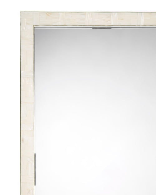 Jamie Young Monroe Mother Of Pearl Rectangle Floor Mirror