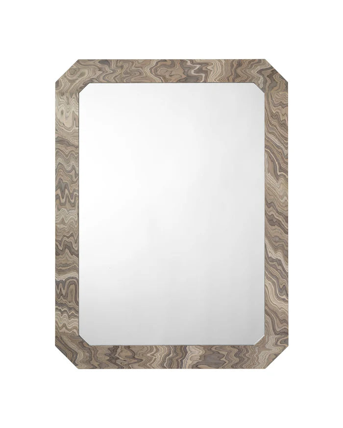Jamie Young Ravine Mirror, Sand Grey Veneer