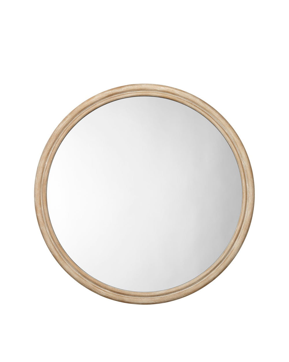 Jamie Young Riley Wood Round Wall Mirror, Extra Large