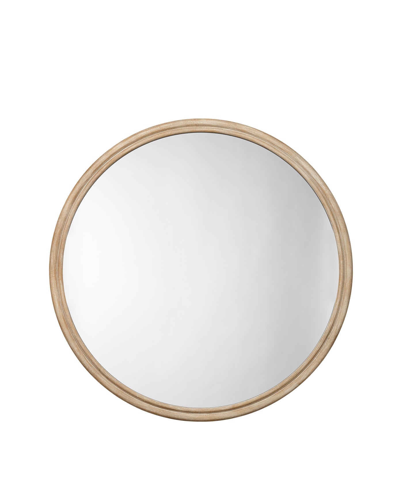 Jamie Young Riley Wood Round Wall Mirror, Extra Large