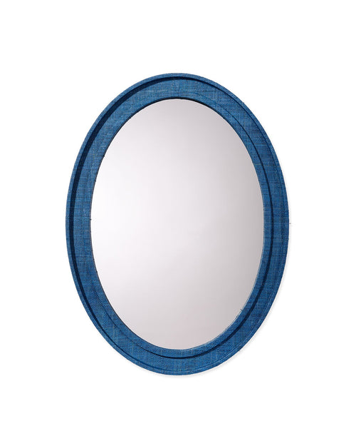 Jamie Young Valley Raffia Oval Wall Mirror