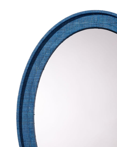 Jamie Young Valley Raffia Oval Wall Mirror