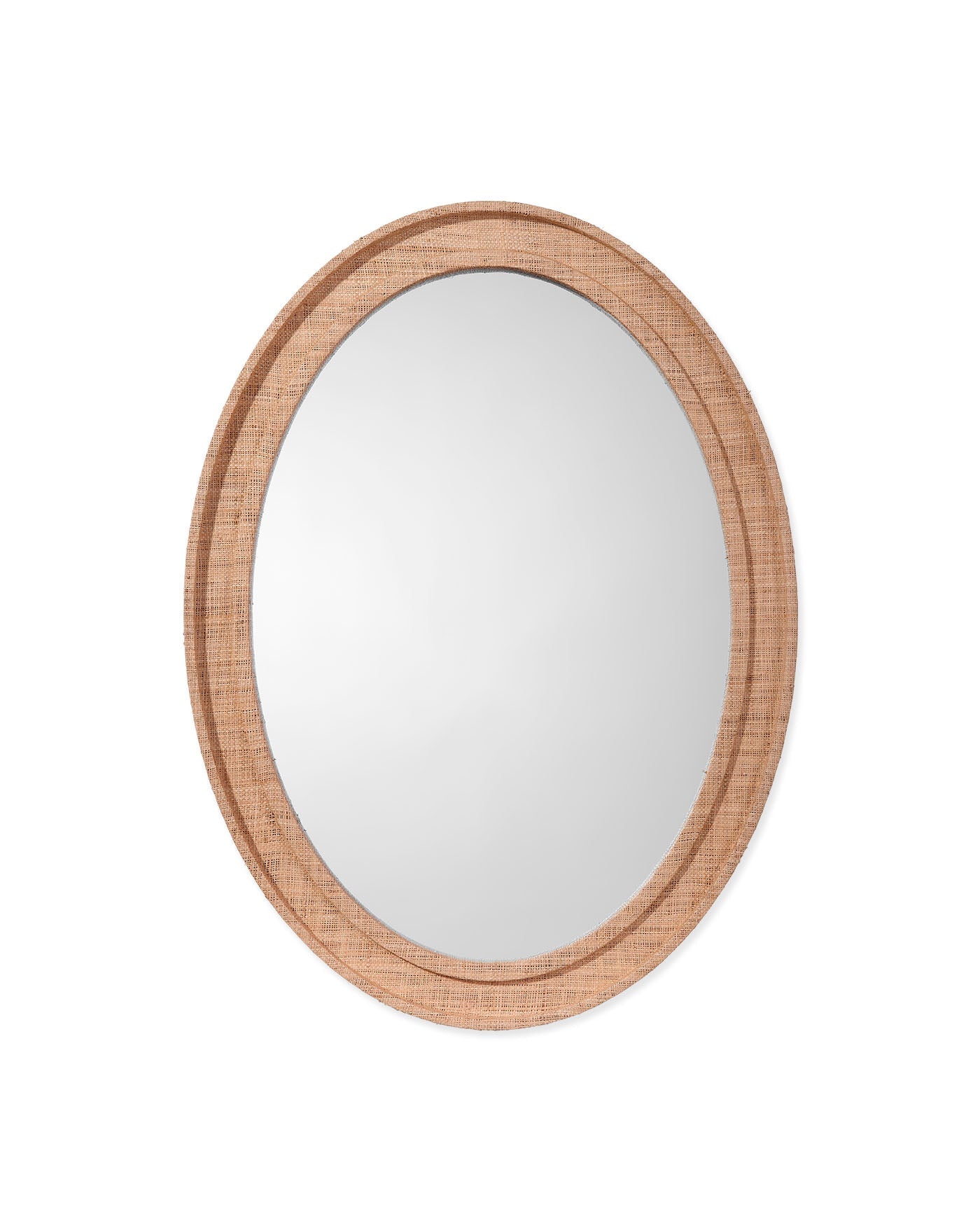 Jamie Young Valley Raffia Oval Wall Mirror