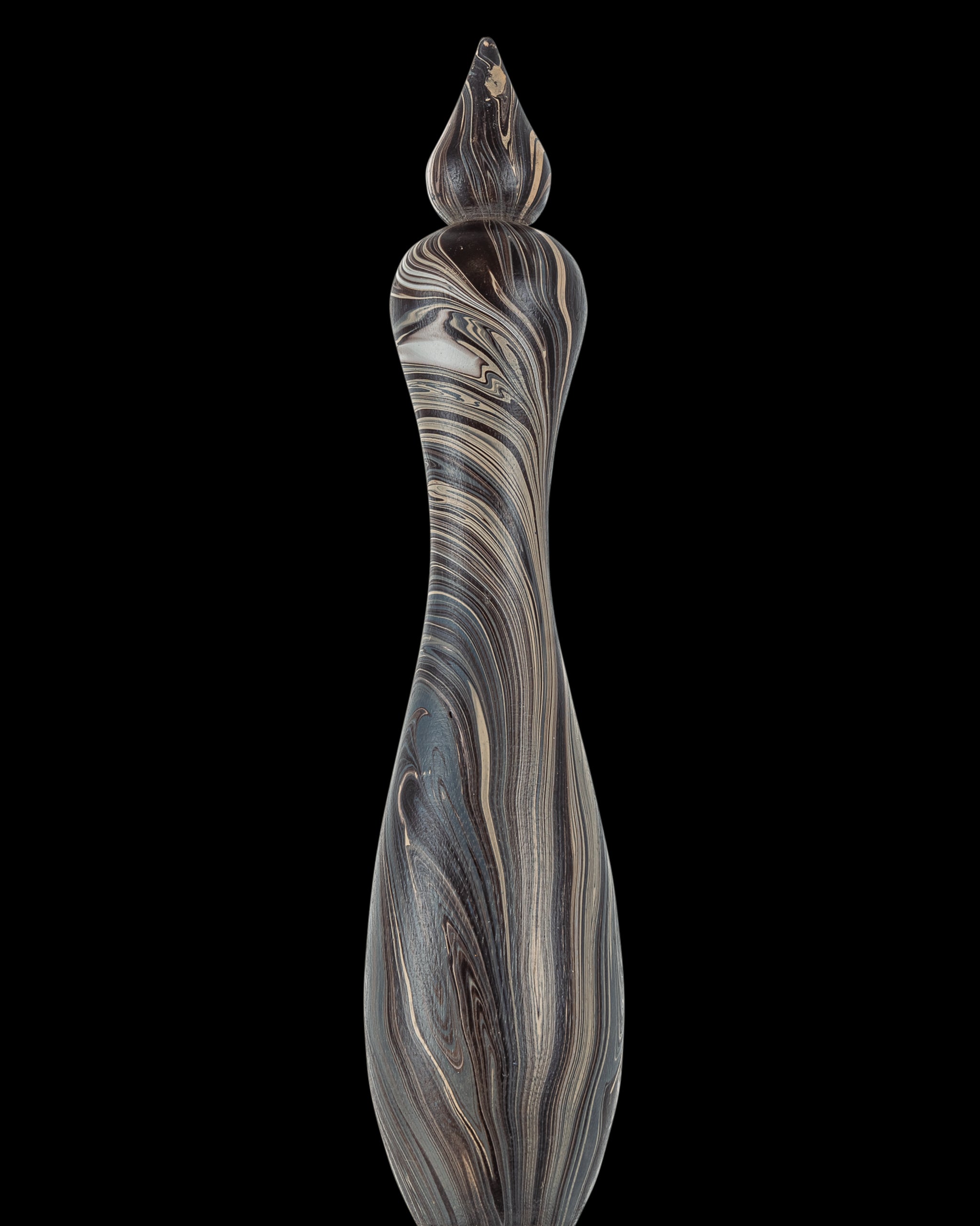 Currey & Company Marbleized Short Turret Box