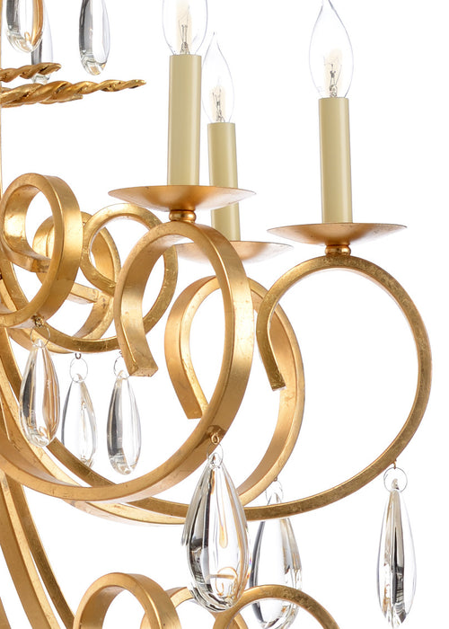 Wildwood Grand Stairs Chandelier Gold