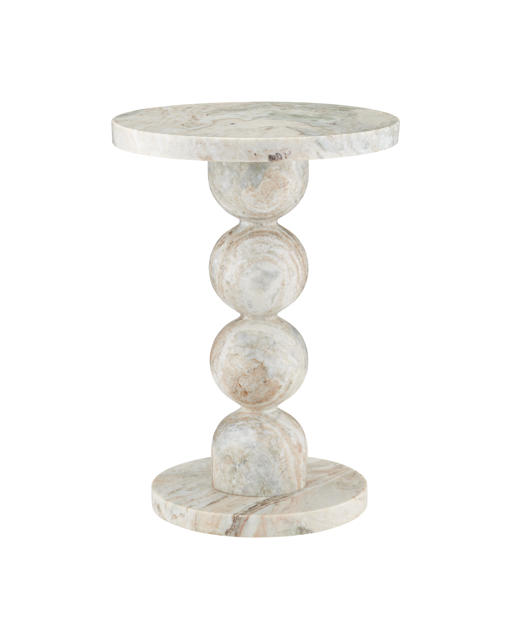 Currey & Company Turner Marble Accent Table