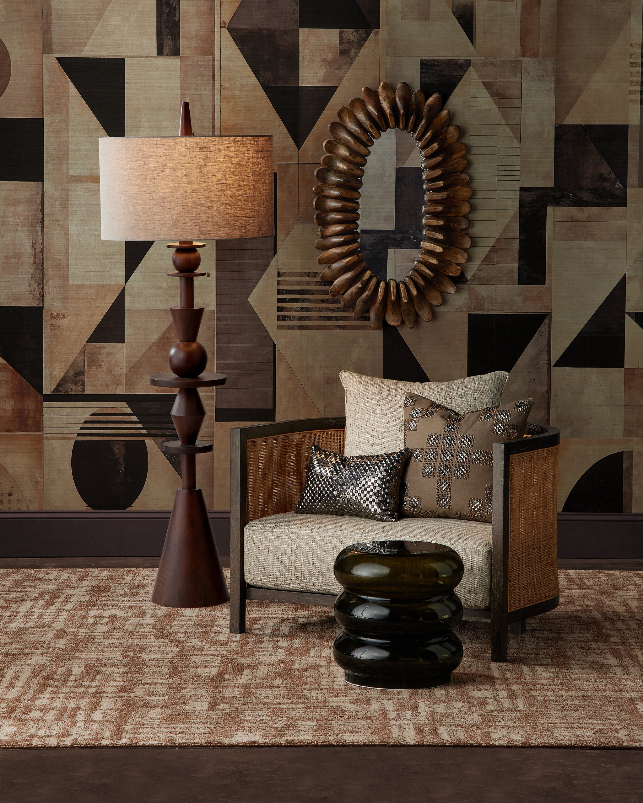 Currey & Company Celebes Chair, Calcutta Linen