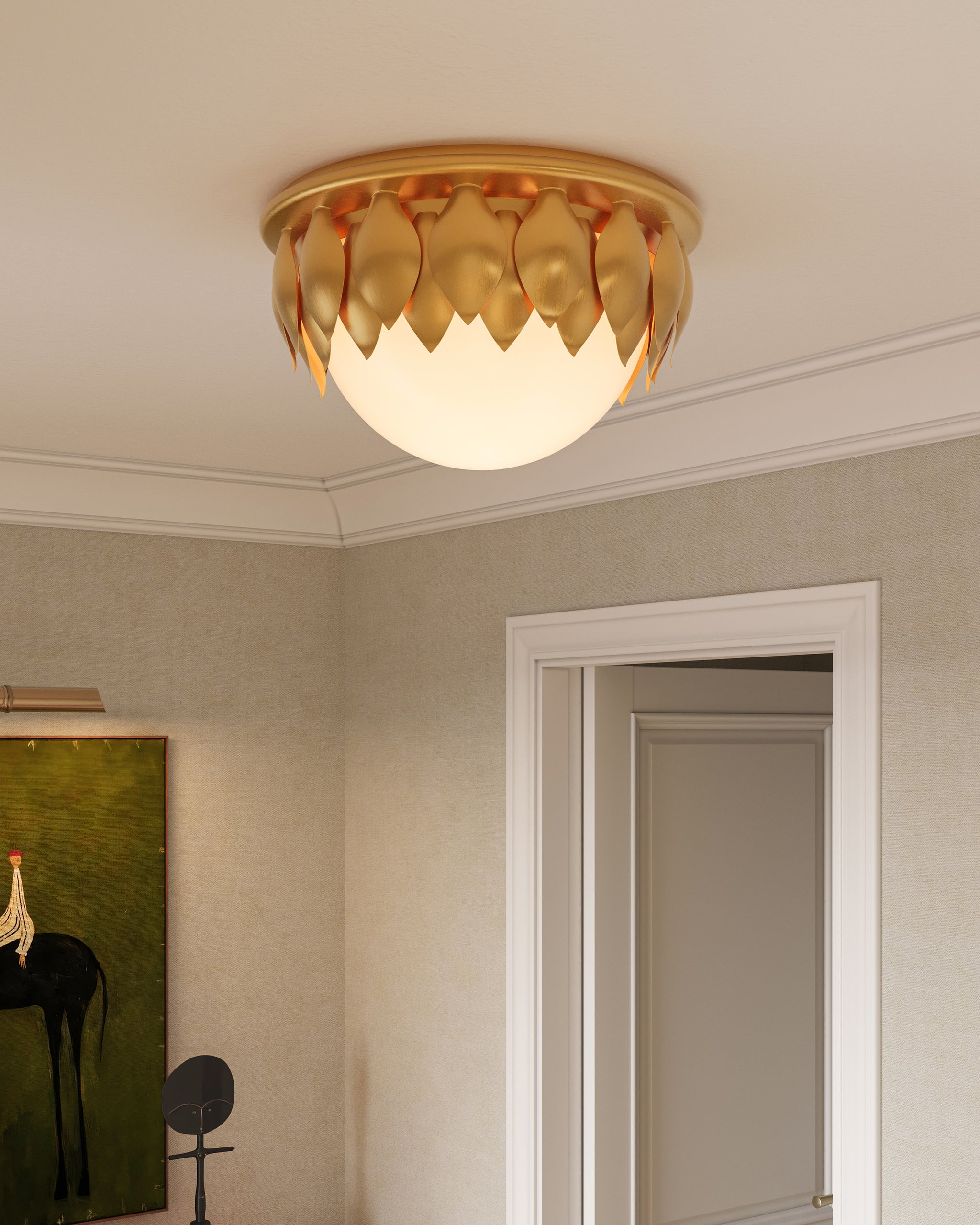 Currey & Company Paestum Flush Mount