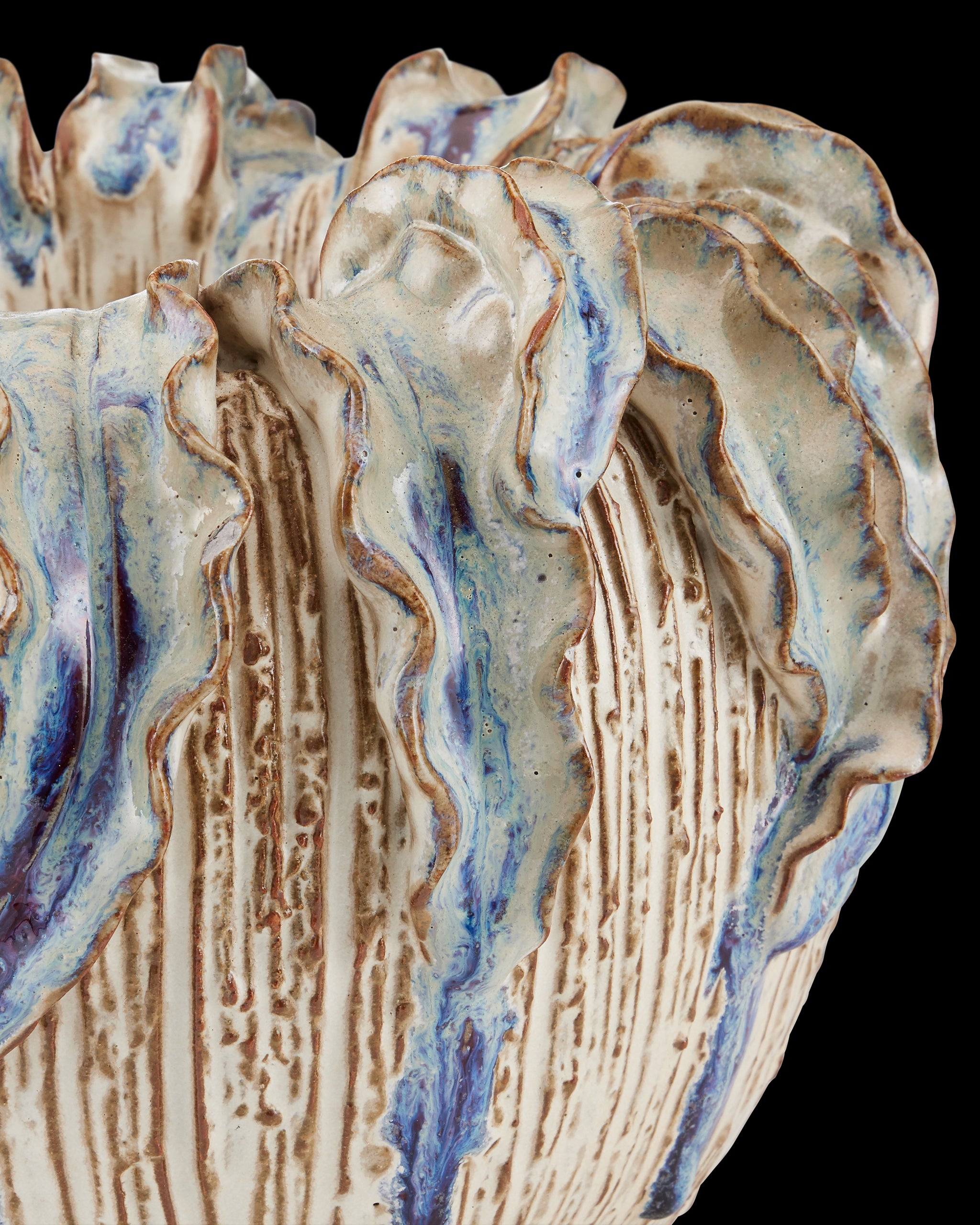 Currey & Company Tropical Crown Medium Vase