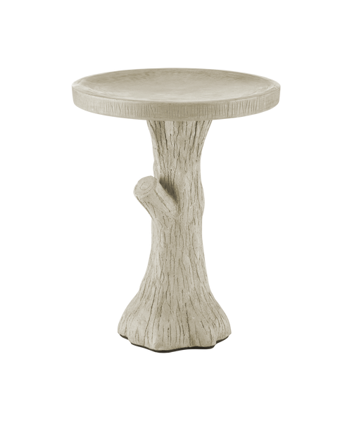 Currey & Company Faux Bois Medium Bird Bath