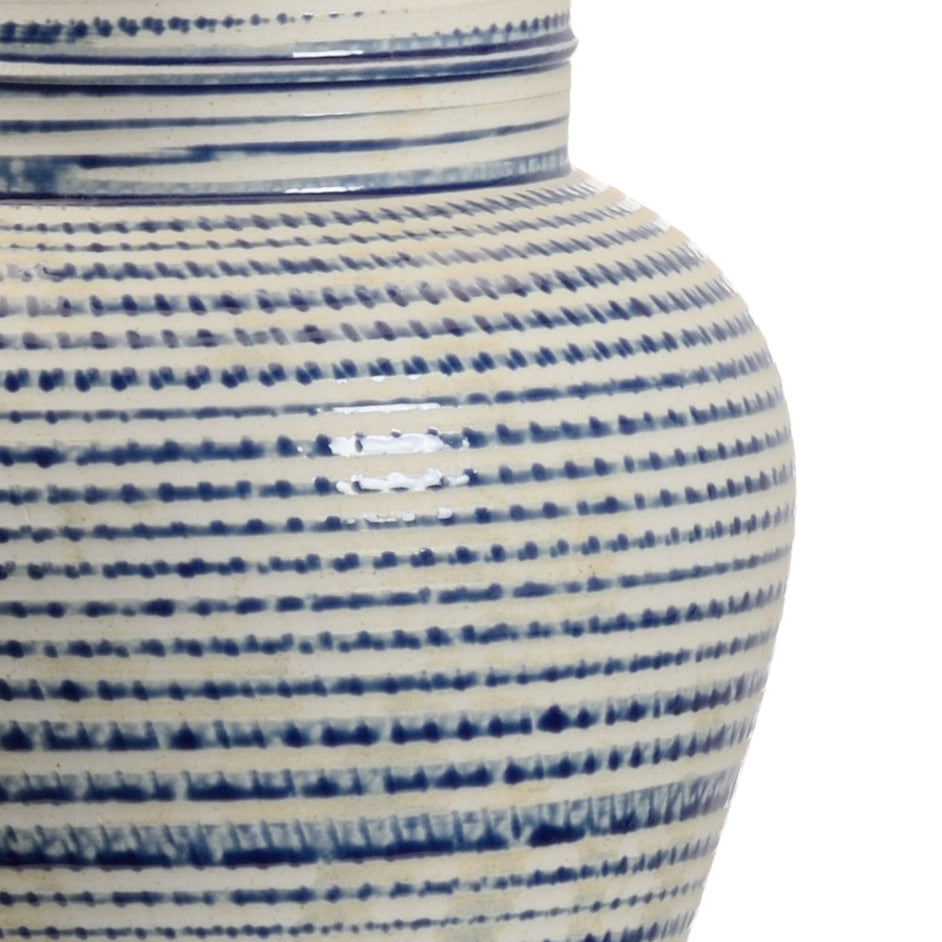 Chelsea House Beehive Urn Striped Lamp