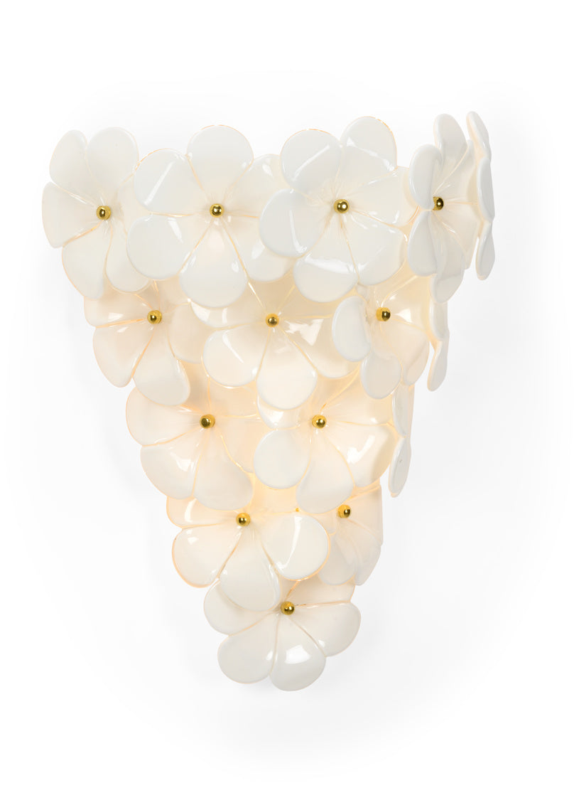 Chelsea House - Glass Flower Wall Sconce
