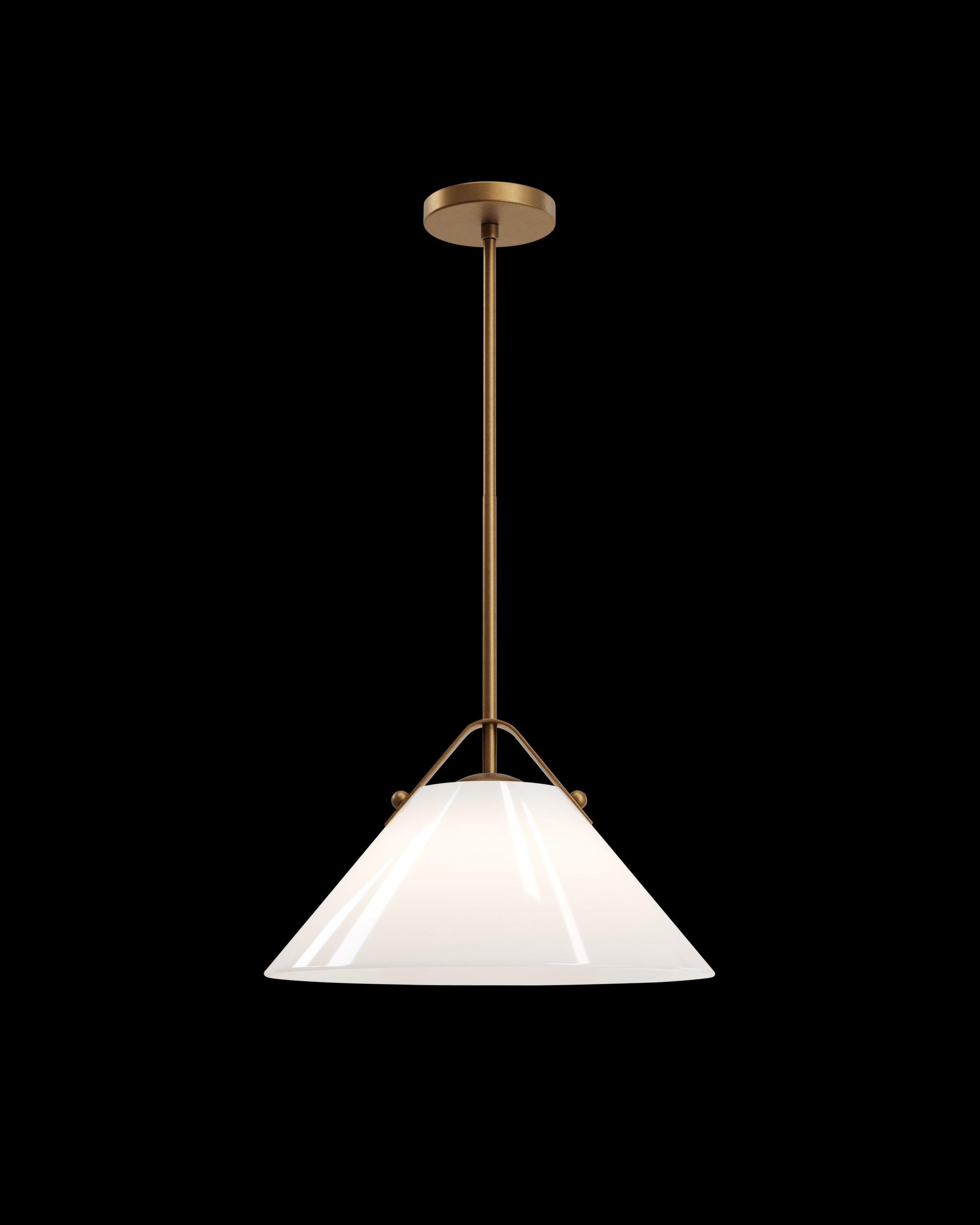 Currey & Company Bronwen Brass Pendant