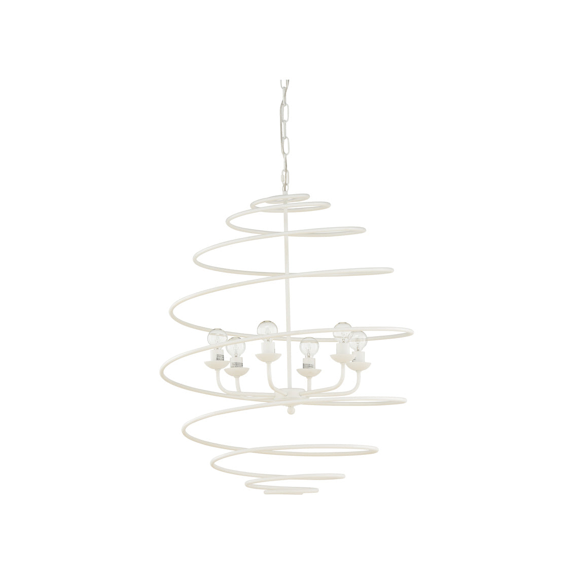 Chelsea House Spyral Chandelier White
