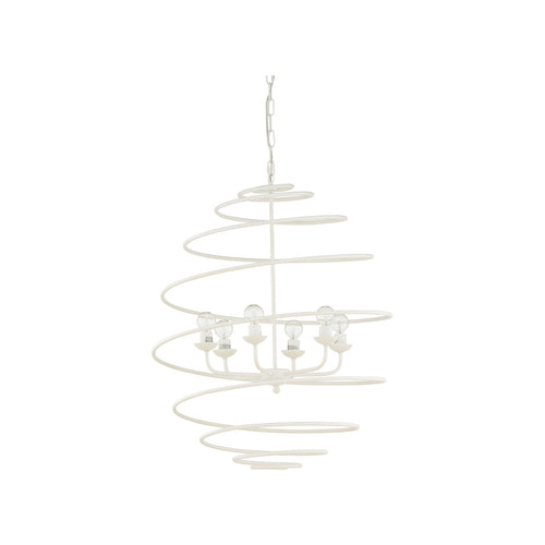 Chelsea House Spyral Chandelier White