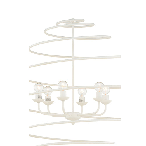 Chelsea House Spyral Chandelier White