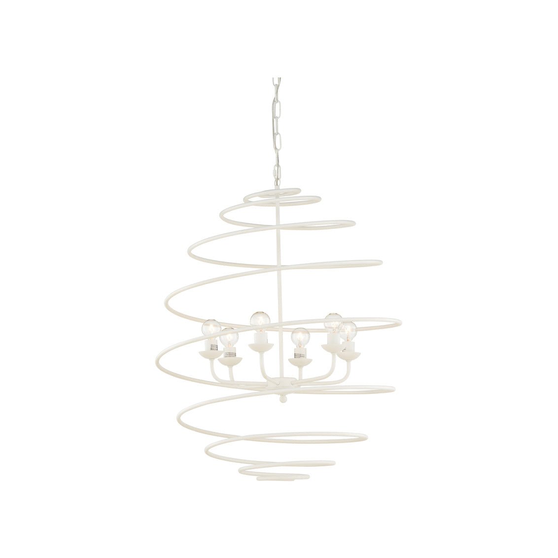 Chelsea House Spyral Chandelier White