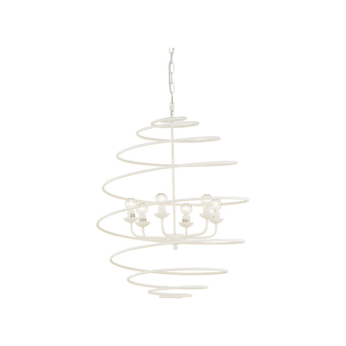 Chelsea House Spyral Chandelier White