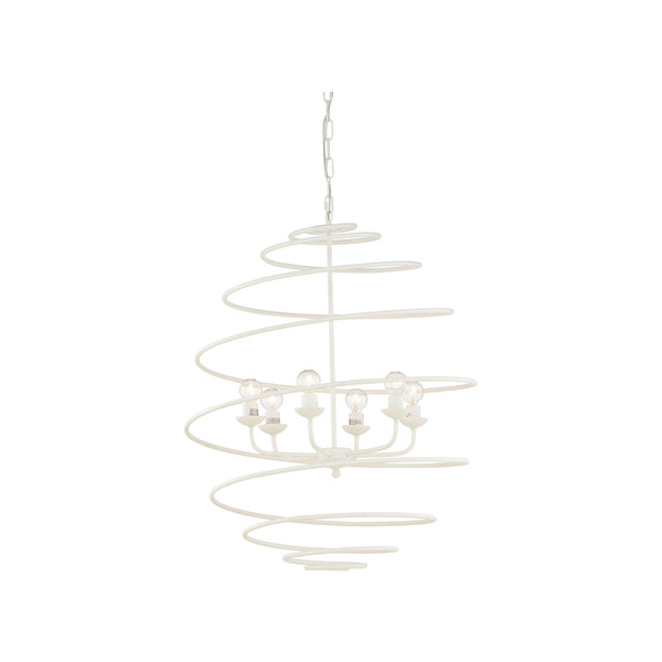 Chelsea House Spyral Chandelier White